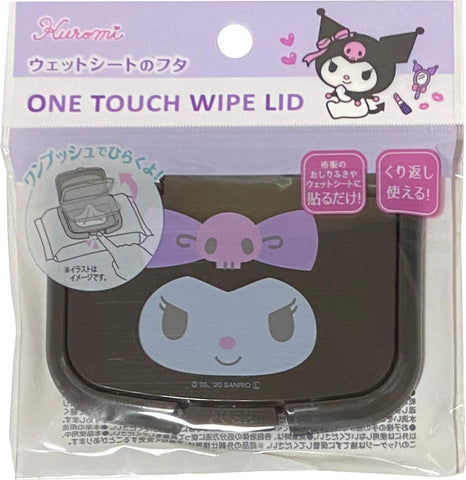 Sanrio Kuromi One Touch Push Type Baby Wet Paper Wet Tissue Wipe Lid Cover (Face)