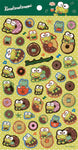Sanrio KerokeroKeroppi Pet Sticker Seal 1 Sheets 47 Pcs Decorative Scrapbooking Supplies Stationery Donut