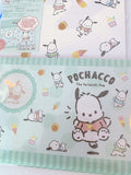 Sanrio Pochacco Letter Set 8 Writing Paper + 4 Envelopes + 4 Stickers Stationary Japan